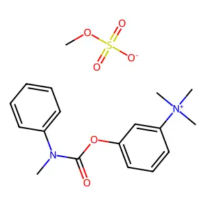 methyl sulfatetrimethyl-[3-[methyl(phenyl)carbamoyl]oxyphenyl]azanium structure
