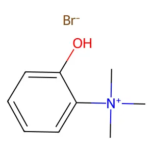 (2-hydroxyphenyl)-trimethylazanium bromide structure