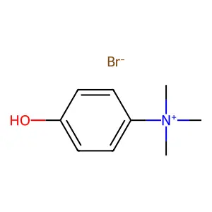 (4-hydroxyphenyl)-trimethylazanium bromide structure