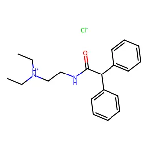 N-(2-(Diethylamino)ethyl)-2,2-diphenylacetamide hydrochloride structure