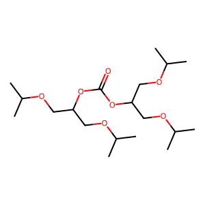Di(1,3-diisopropyl glycerol ether)carbonate structure
