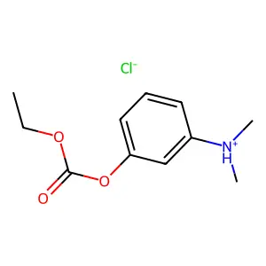 CARBONIC ACID, ETHYL (m-DIMETHYLAMINO)PHENYL ESTER, HYDROCHLORIDE structure