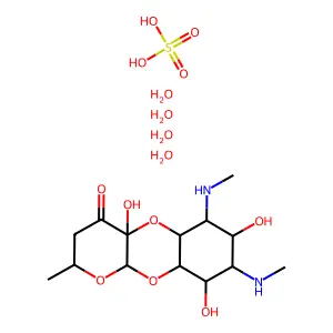 Spectinomycin sulfate tetrahydrate structure
