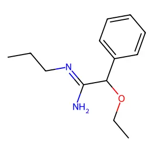 2-ethoxy-2-phenyl-N'-propylethanimidamide structure