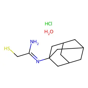 N'-(1-adamantyl)-2-sulfanylethanimidamidehydratehydrochloride structure