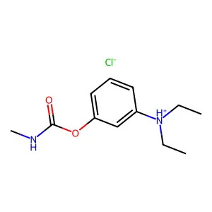 diethyl-[3-(methylcarbamoyloxy)phenyl]azanium chloride structure