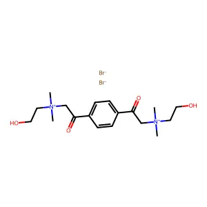 Ammonium, (p-phenylenebis(carbonylmethyl))bis(dimethyl-2-hydroxyethyl-, dibromide structure