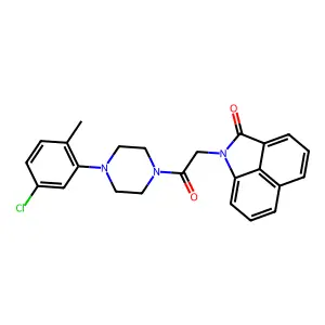 1-[2-[4-(5-chloro-2-methylphenyl)piperazin-1-yl]-2-oxoethyl]benzo[cd]indol-2-one structure
