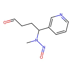 N-methyl-N-(4-oxo-1-pyridin-3-ylbutyl)nitrous amide structure