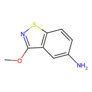 1,2-Benzisothiazol-5-amine, 3-methoxy- structure