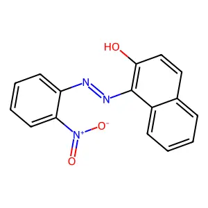 1-[(2-nitrophenyl)diazenyl]naphthalen-2-ol structure