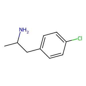 p-CHLOROAMPHETAMINE structure