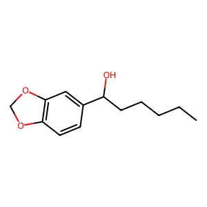 1-(1,3-benzodioxol-5-yl)hexan-1-ol structure