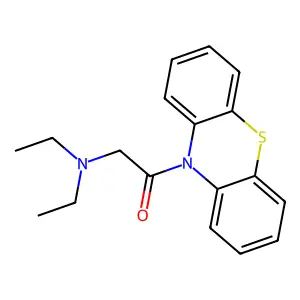 Phenothiazine, 1-(N,N-diethylglycyl)- structure