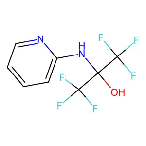1,1,1,3,3,3-hexafluoro-2-(pyridin-2-ylamino)propan-2-ol structure