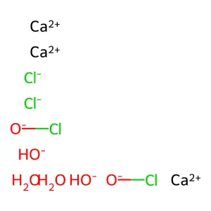 Calcium chloride hydroxide hypochlorite, dihydrate structure