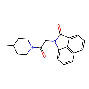 1-[2-(4-methylpiperidin-1-yl)-2-oxoethyl]benzo[cd]indol-2-one structure