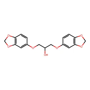 1,3-bis(1,3-benzodioxol-5-yloxy)propan-2-ol structure