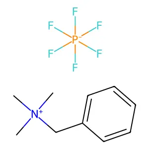 benzyl(trimethyl)azanium hexafluorophosphate structure