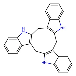 10,20,30-triazaheptacyclo[21.7.0.03,11.04,9.013,21.014,19.024,29]triaconta-1(23),3(11),4,6,8,13(21),14,16,18,24,26,28-dodecaene structure