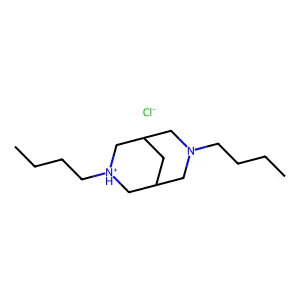 3,7-DIAZABICYCLO(3.3.1)NONANE, 3,7-DIBUTYL-, HYDROCHLORIDE structure