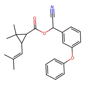 (1R)-trans-(alphaR)-cyphenothrin structure