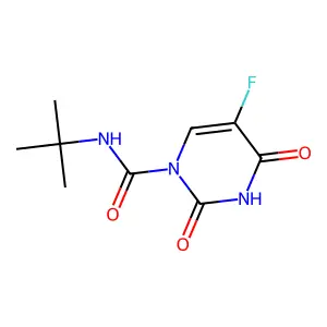 1(2H)-Pyrimidinecarboxamide, N-(1,1-dimethylethyl)-5-fluoro-3,4-dihydro-2,4-dioxo- structure