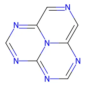 1,3,4,6,8-Pentaazacycl(3.3.3)azine structure