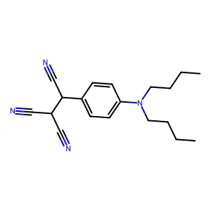 1,1,2-Ethanetricarbonitrile, 2-(4-(dibutylamino)phenyl)- structure