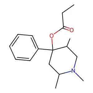 Trimeperidine structure