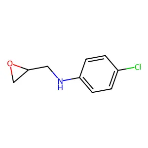 ANILINE, p-CHLORO-N-(2,3-EPOXYPROPYL)- structure