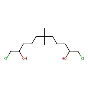 1,11-dichloro-6,6-dimethylundecane-2,10-diol structure
