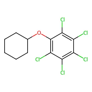 Cyclohexyl-pentachlorophenyl ether structure