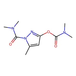 [1-(dimethylcarbamoyl)-5-methylpyrazol-3-yl] N,N-dimethylcarbamate structure