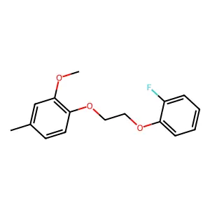 1-[2-(2-fluorophenoxy)ethoxy]-2-methoxy-4-methylbenzene structure