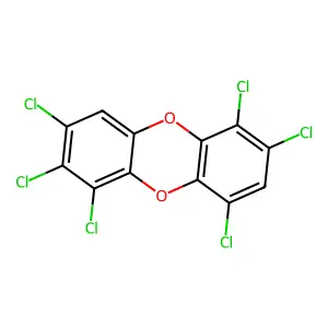 1,2,3,6,7,9-HEXACHLORODIBENZO-P-DIOXIN structure