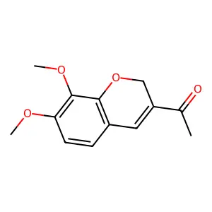 1-(7,8-dimethoxy-2H-chromen-3-yl)ethanone structure