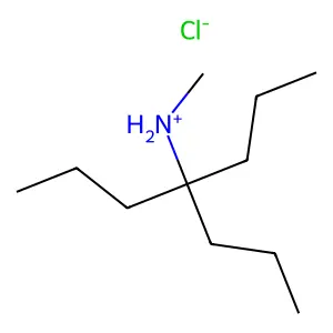 methyl(4-propylheptan-4-yl)azanium chloride structure