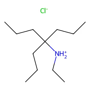ethyl(4-propylheptan-4-yl)azanium chloride structure