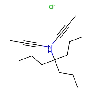 4-propylheptan-4-yl-bis(prop-1-ynyl)azanium chloride structure