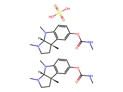 Eserine sulfate structure