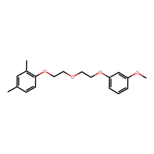 1-[2-[2-(3-methoxyphenoxy)ethoxy]ethoxy]-2,4-dimethylbenzene structure