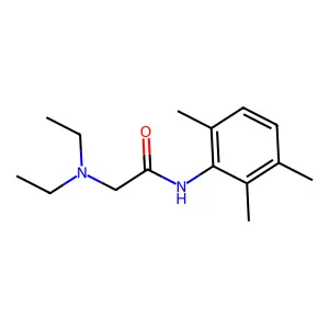 2-(diethylamino)-N-(2,3,6-trimethylphenyl)acetamide structure
