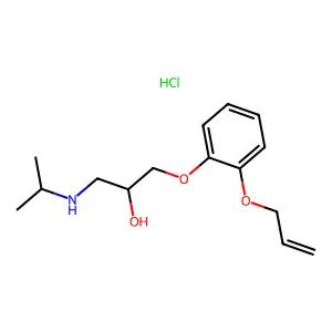 Oxprenolol hydrochloride structure
