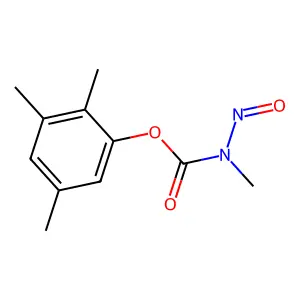 (2,3,5-trimethylphenyl) N-methyl-N-nitrosocarbamate structure
