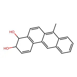 trans-7-Methylbenz(a)anthracene-3,4-dihydrodiol structure