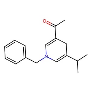 1-(1-benzyl-5-propan-2-yl-4H-pyridin-3-yl)ethanone structure