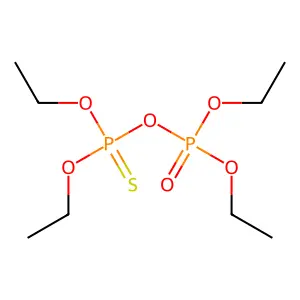 diethoxyphosphinothioyl diethyl phosphate structure