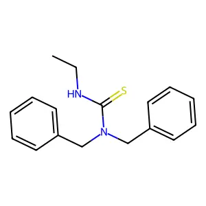 1,1-dibenzyl-3-ethylthiourea structure