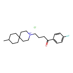 4'-Fluoro-4-(9-methyl-3-azaspiro(5.5)undec-3-yl)butyrophenone structure